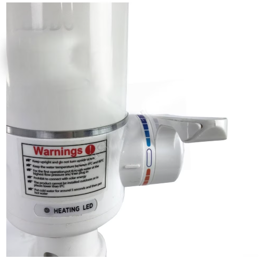 Robinet electric pentru incalzit apa AT PERFORMANCE®, functie de reglare a temperaturii, 3kW, Apa fierbinte 30° - 60° C, durata de incalzire a apei 3 - 5 sec